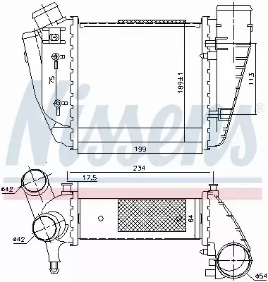 NISSENS CHŁODNICA INTERCOOLER 96678 