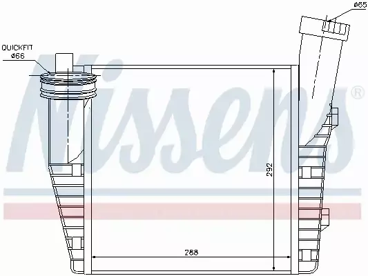 NISSENS CHŁODNICA INTERCOOLER 96687 