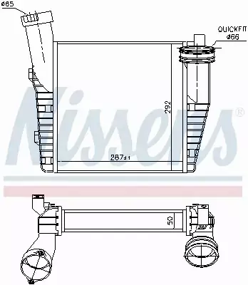 NISSENS CHŁODNICA INTERCOOLER 96688 