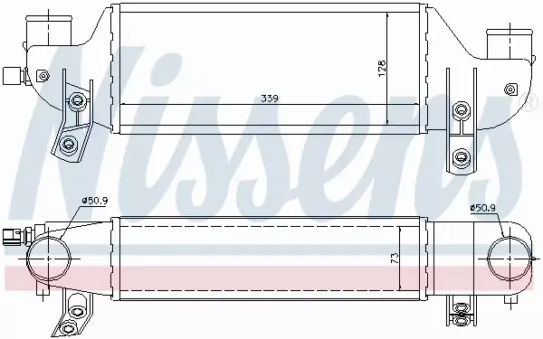 NISSENS CHŁODNICA INTERCOOLER 96693 