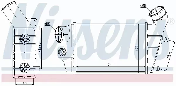 NISSENS CHŁODNICA INTERCOOLER 96698 