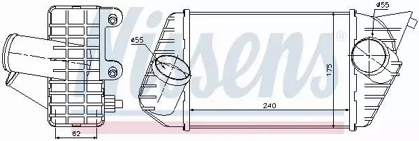 NISSENS CHŁODNICA INTERCOOLER 96700 