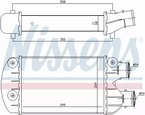 NISSENS CHŁODNICA INTERCOOLER 96701 