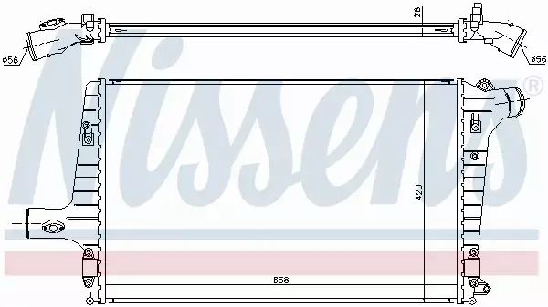 NISSENS CHŁODNICA INTERCOOLER 96706 