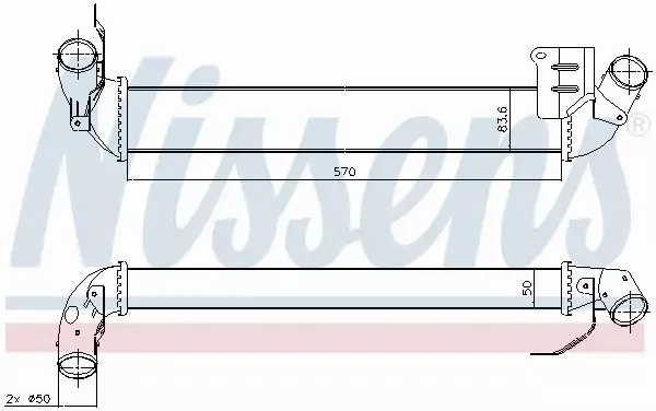 NISSENS CHŁODNICA INTERCOOLER 96712 
