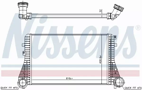 NISSENS CHŁODNICA INTERCOOLER 96715 