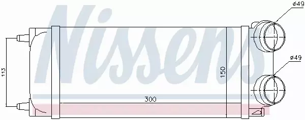 NISSENS CHŁODNICA INTERCOOLER 96718 