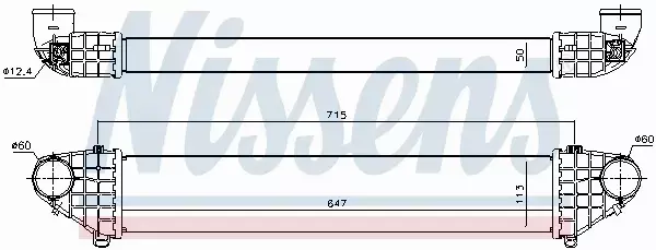 NISSENS INTERCOOLER 96722 