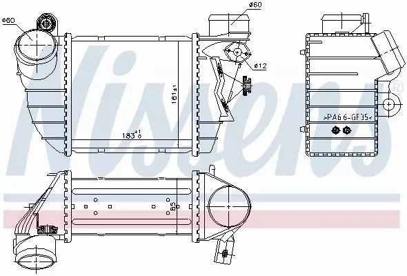 NISSENS CHŁODNICA INTERCOOLER 96747 