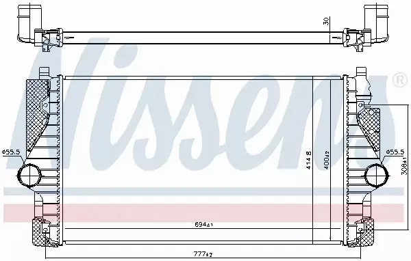 NISSENS CHŁODNICA INTERCOOLER 96755 