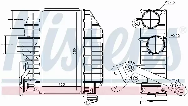 NISSENS CHŁODNICA INTERCOOLER 96758 