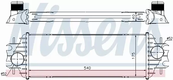 NISSENS CHŁODNICA INTERCOOLER 96762 