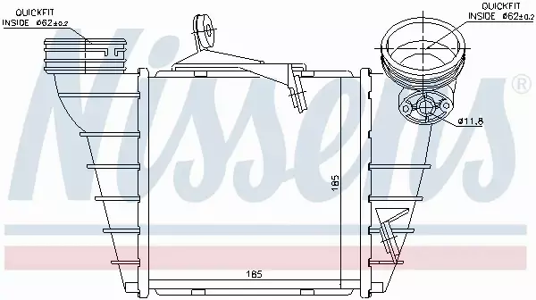 NISSENS CHŁODNICA INTERCOOLER 96773 