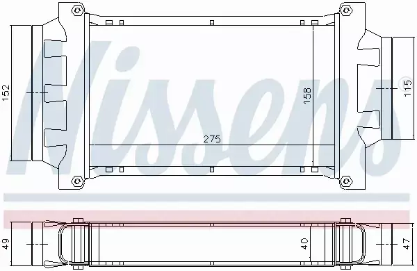NISSENS CHŁODNICA INTERCOOLER 96777 