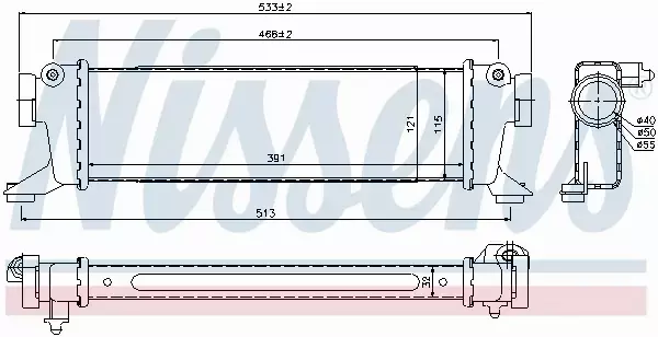 NISSENS CHŁODNICA INTERCOOLER 96782 