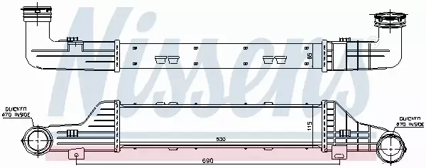 NISSENS CHŁODNICA INTERCOOLER 96784 