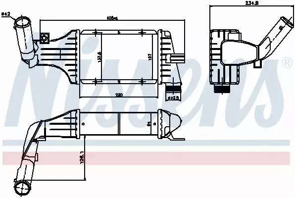 NISSENS CHŁODNICA INTERCOOLER 96788 