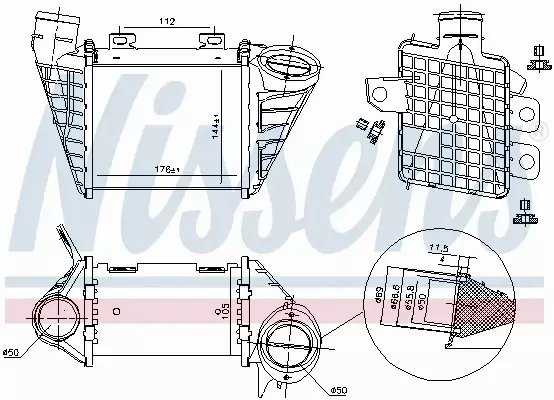 NISSENS INTERCOOLER 96795 