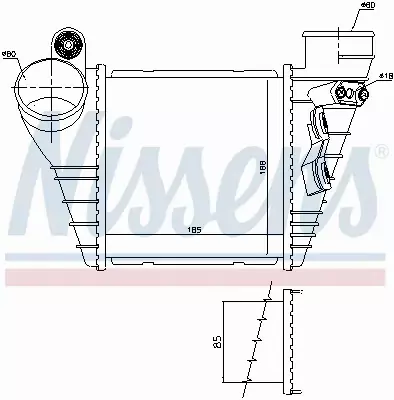 NISSENS CHŁODNICA INTERCOOLER 96847 