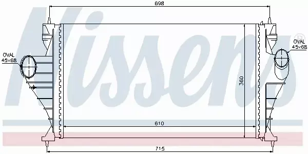 NISSENS CHŁODNICA INTERCOOLER 96853 