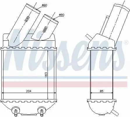 NISSENS INTERCOOLER 96855 