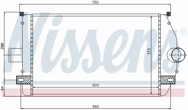 NISSENS INTERCOOLER 96866 