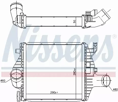 NISSENS CHŁODNICA INTERCOOLER 96894 