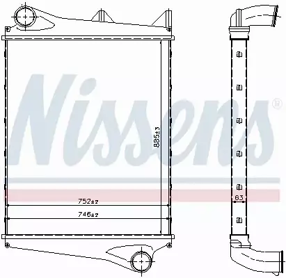 NISSENS CHŁODNICA INTERCOOLER 96966 