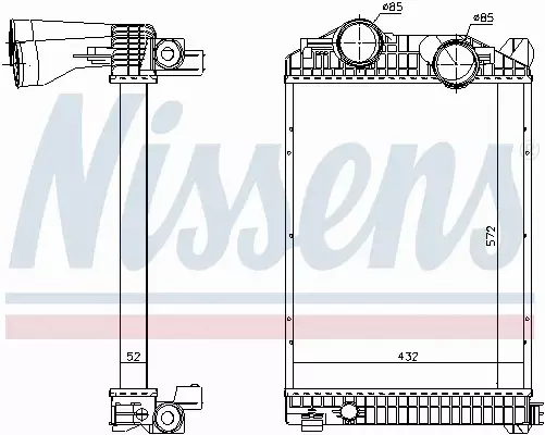 NISSENS INTERCOOLER 96969 