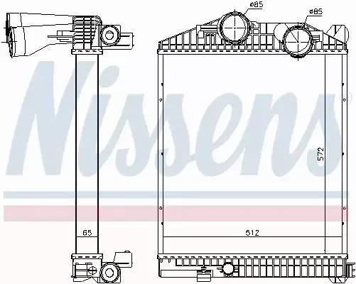 NISSENS INTERCOOLER 97033 