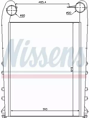 NISSENS CHŁODNICA INTERCOOLER 97058 