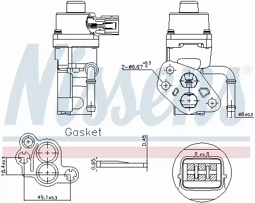 NISSENS ZAWÓR EGR 98168 