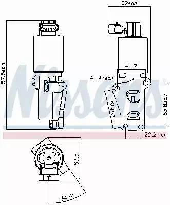 NISSENS ZAWÓR EGR 98170 