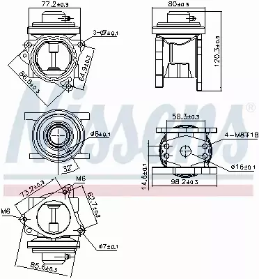 NISSENS ZAWÓR EGR 98173 