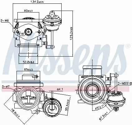 NISSENS ZAWÓR EGR 98182 