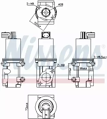 NISSENS ZAWÓR EGR 98193 