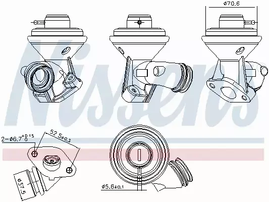 NISSENS ZAWÓR EGR 98228 