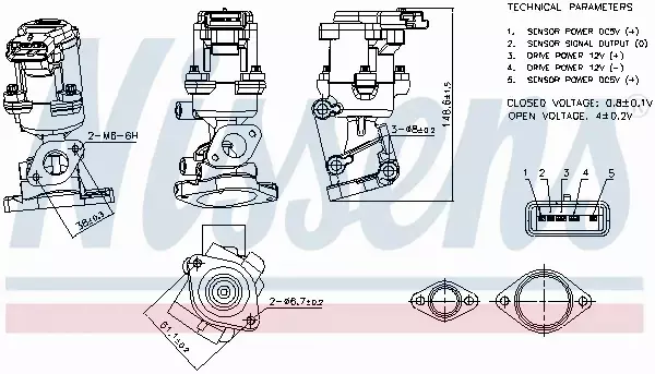 NISSENS ZAWÓR EGR 98240 