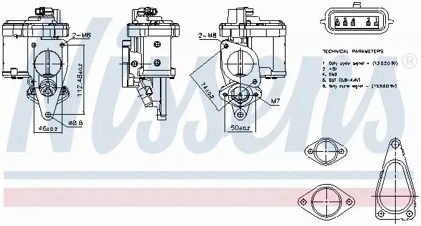 NISSENS ZAWÓR EGR 98272 