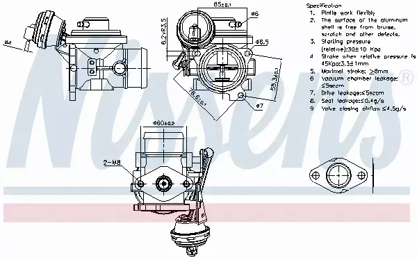 NISSENS ZAWÓR EGR 98302 