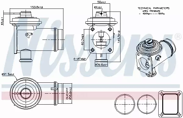 NISSENS ZAWÓR EGR 98352 