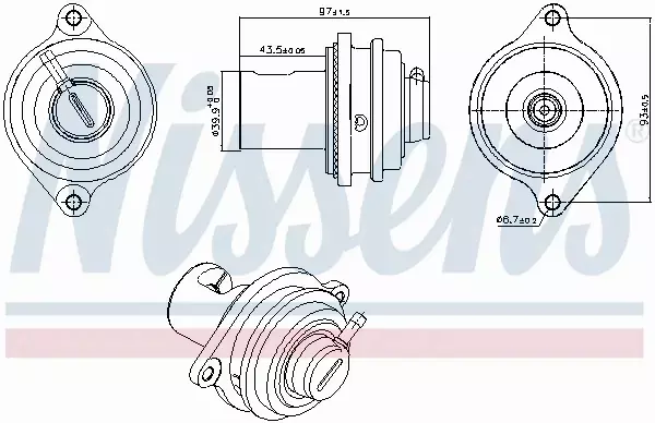 NISSENS ZAWÓR EGR 98411 