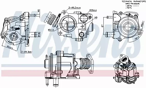 NISSENS ZAWÓR EGR 98424 