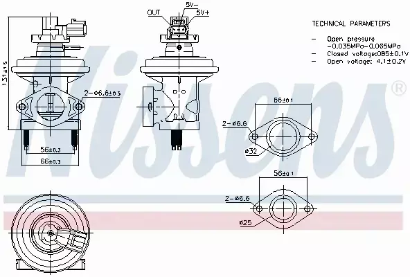 NISSENS ZAWÓR EGR 98474 