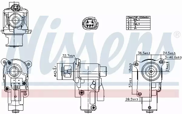 NISSENS ZAWÓR EGR 98552 