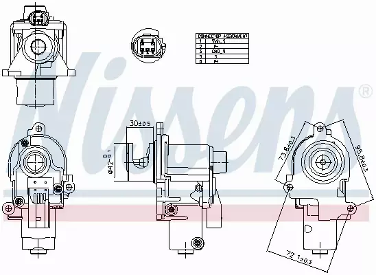 NISSENS ZAWÓR EGR 98553 