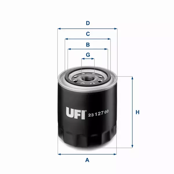 UFI FILTR OLEJU 23.127.00 