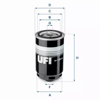 UFI FILTR PALIWA 24.122.00 