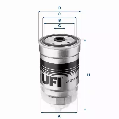 UFI FILTR PALIWA 24.351.00 