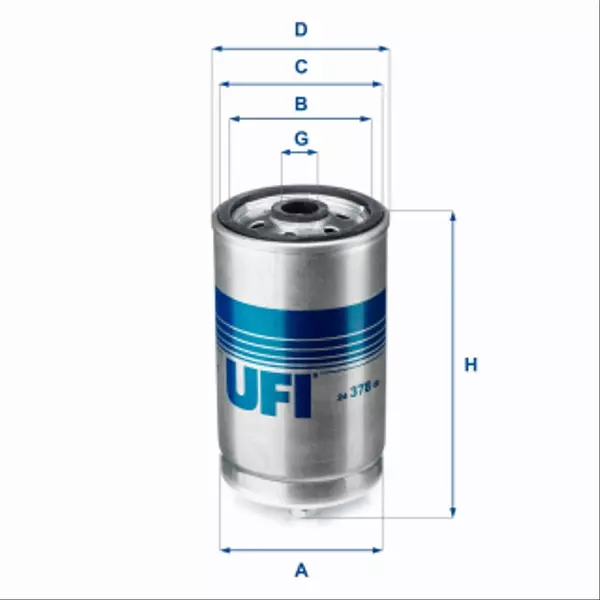 UFI FILTR PALIWA 24.378.00 